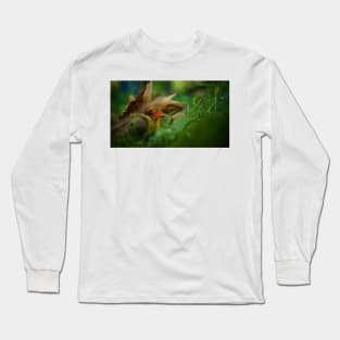 Red Capped Mushroom Long Sleeve T-Shirt